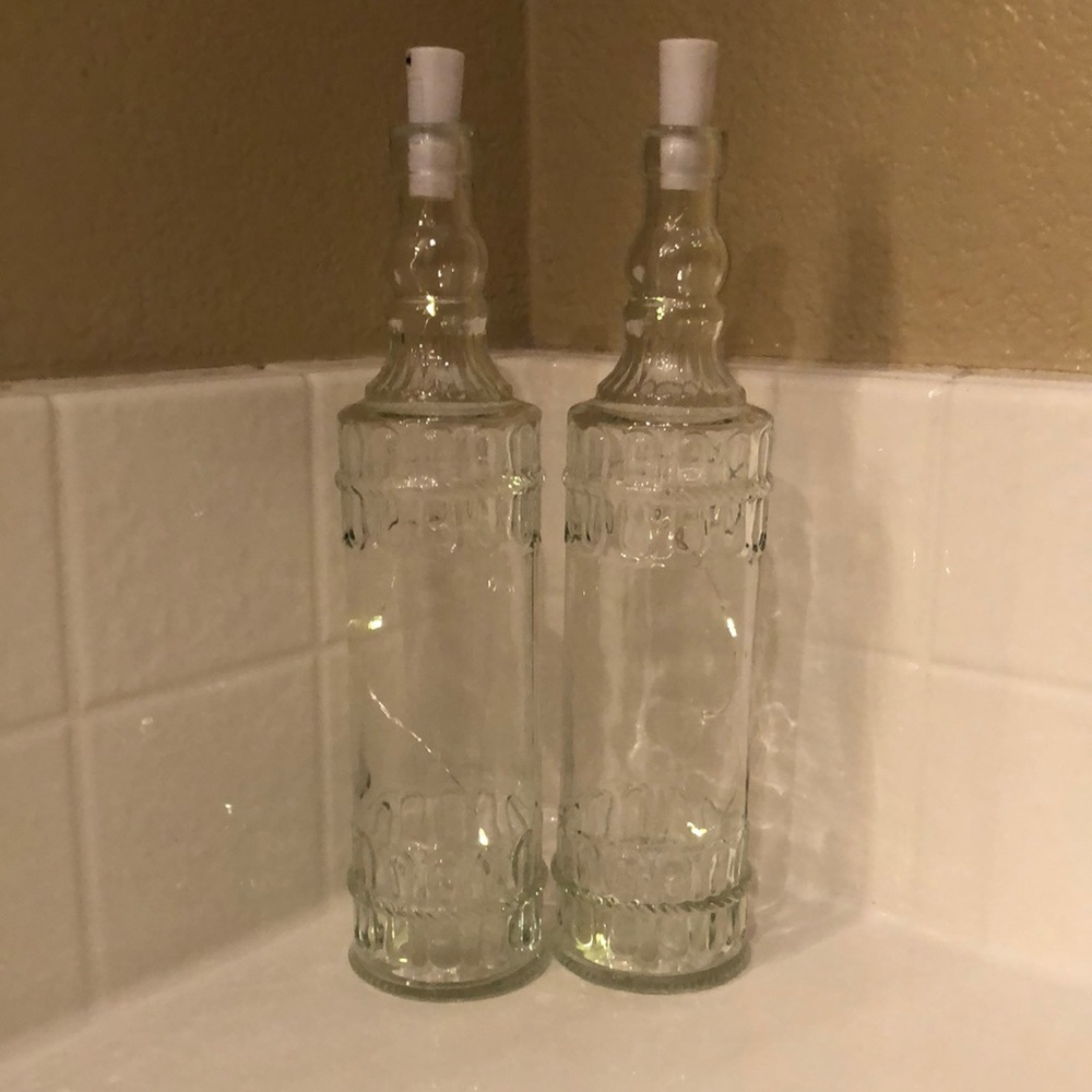 Set of 2 Decorative Light Bottles